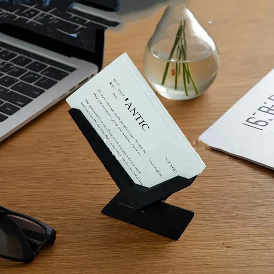 Business card holder for purchasing products, minimalist design, desk organizer, modern desktop storage solution, perfect gift