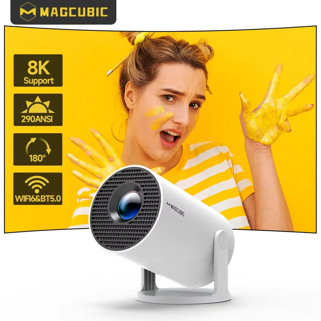 4K Android Projector - 290 ANSI Lumens Home Cinema