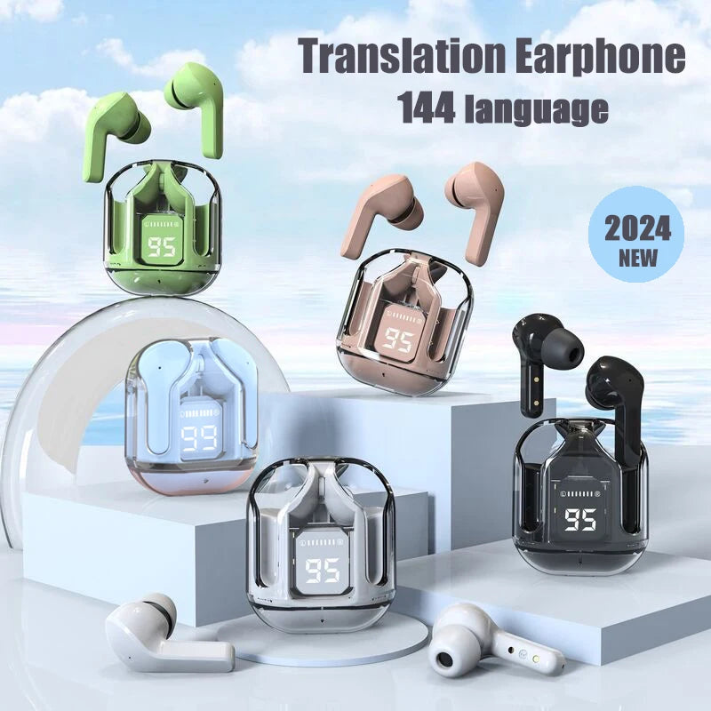 AI Translation Wireless Earbuds - Noise Reduction Sports Earphones