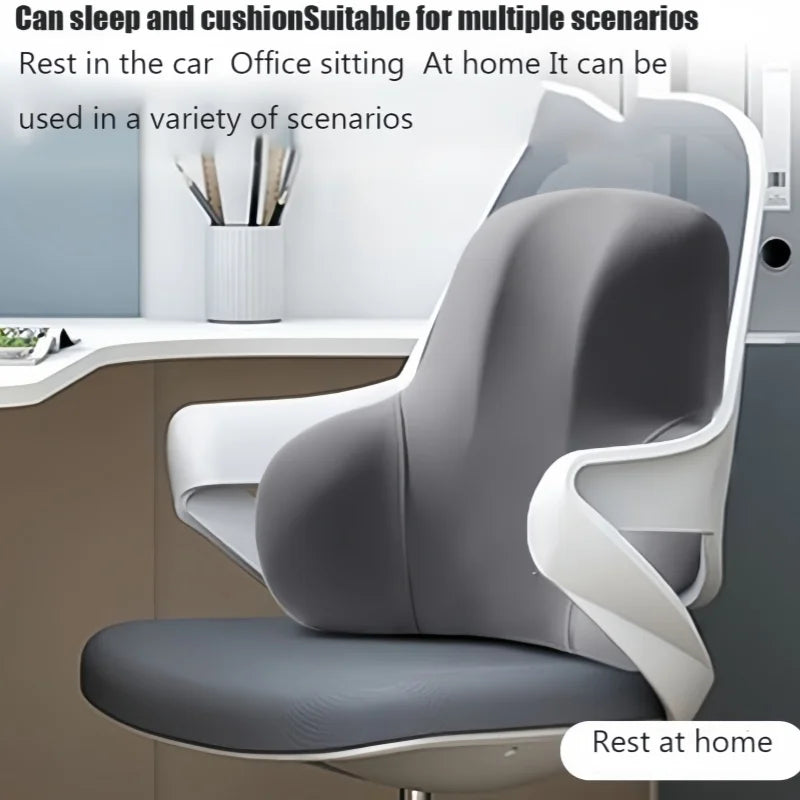 Memory Foam Lumbar Support Cushion for Chair & Car