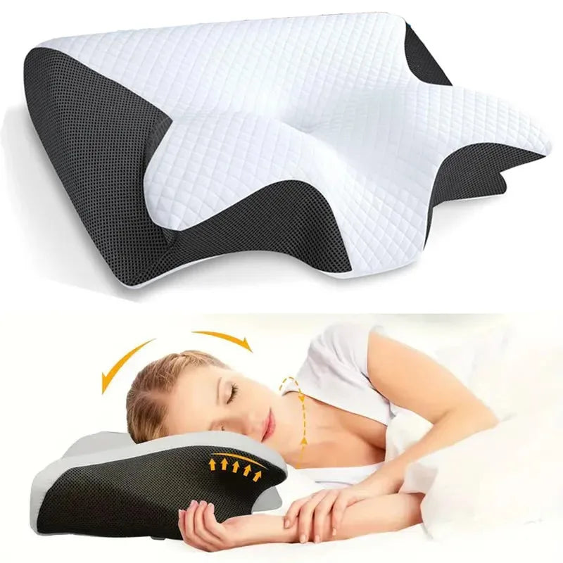 Butterfly Memory Foam Neck Pillow - Orthopedic Sleep Support