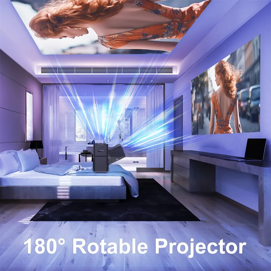 2025 4K Android 11 Projector Native 1080P 390ANSI HY320 Dual Wifi6 BT5.0 1920*1080P Cinema portable Projetor upgrated HY300
