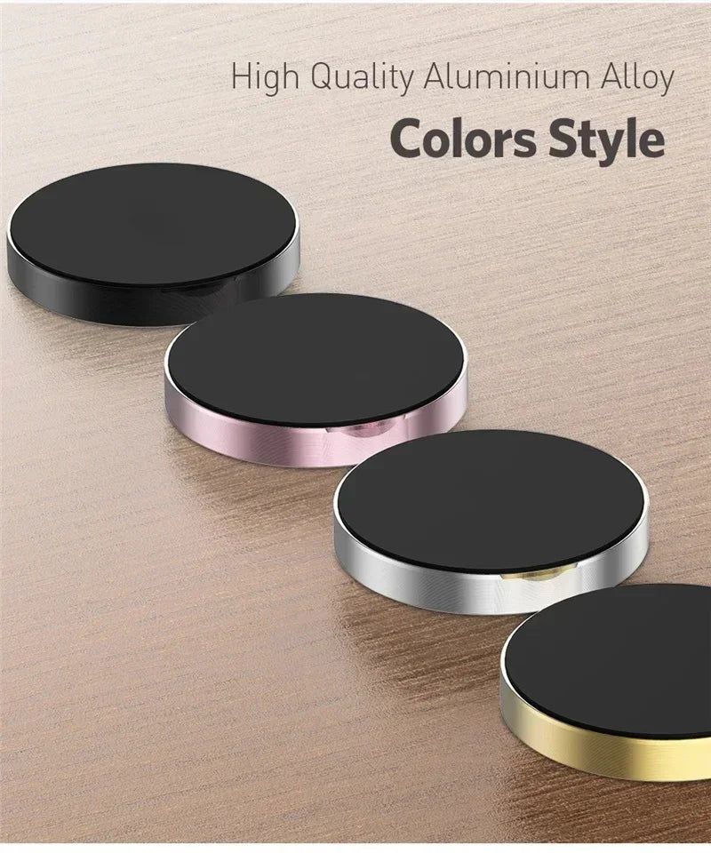 Universal Magnetic Car Mini Phone Holder Magnet Mount Stick Dashboard Wall Cell Bracket For Magsafe iPhone 16-12 Samsung Xiaomi