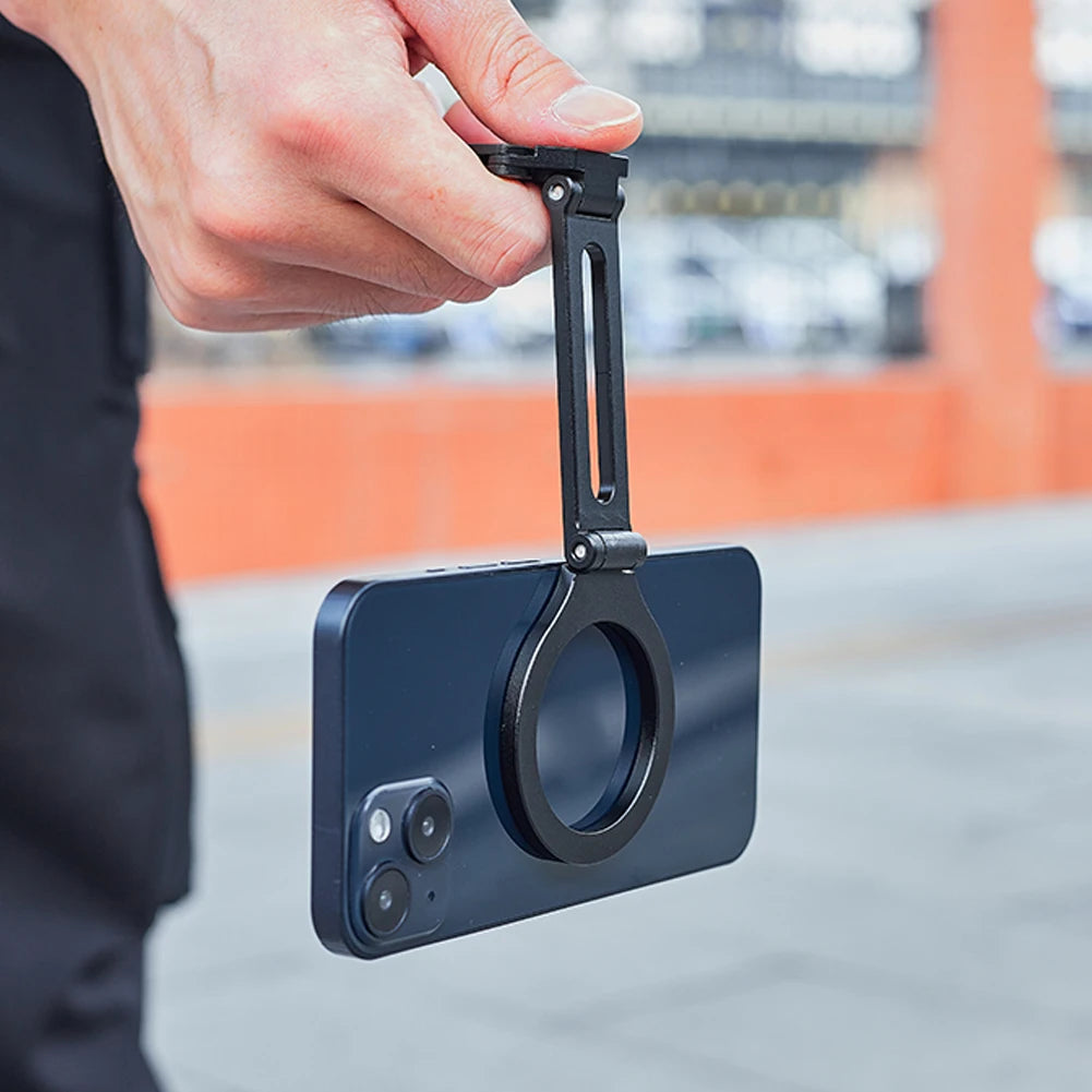 Magnetic Phone Tripod Multifunctional Smartphone Desk Stand Portable Desktop Phone Mount for Cell Phone Video Recording Travel