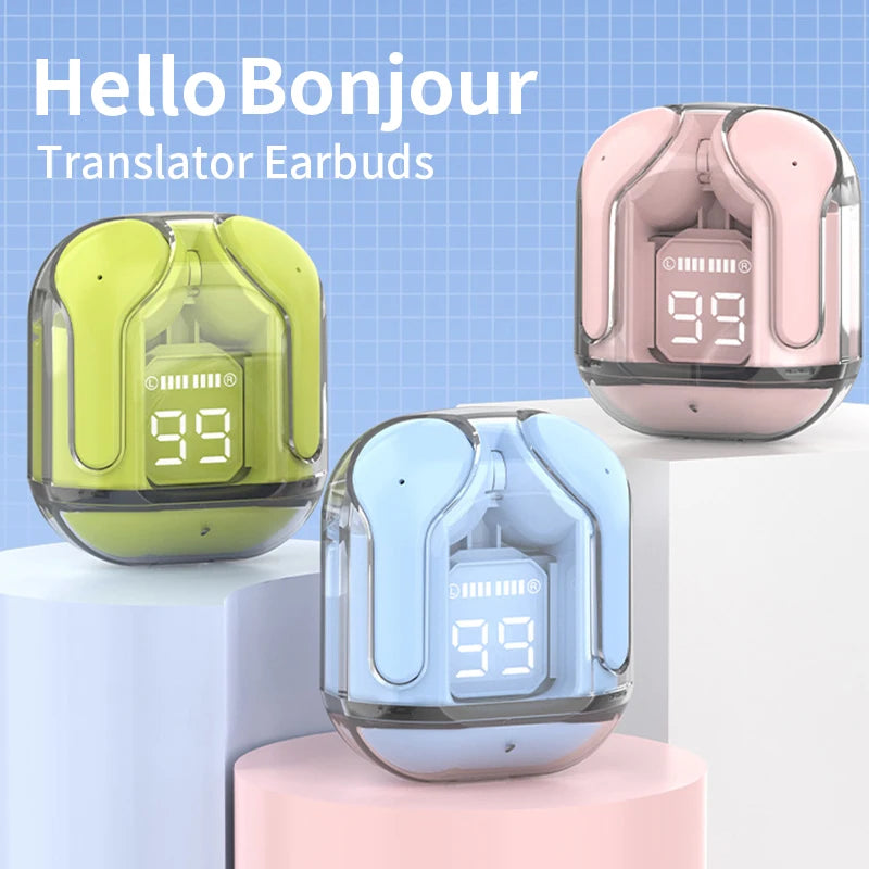 AI Translation Wireless Earbuds - Noise Reduction Sports Earphones
