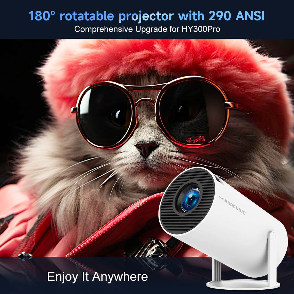 4K Android Projector - 290 ANSI Lumens Home Cinema