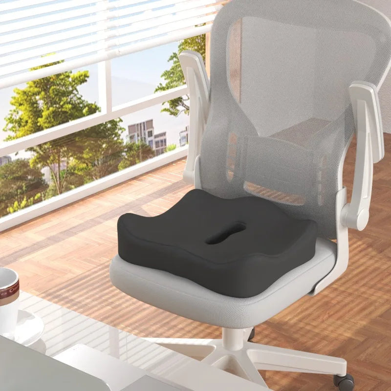 Ergonomic 3-Zone Office Seat Cushion with Lumbar Support