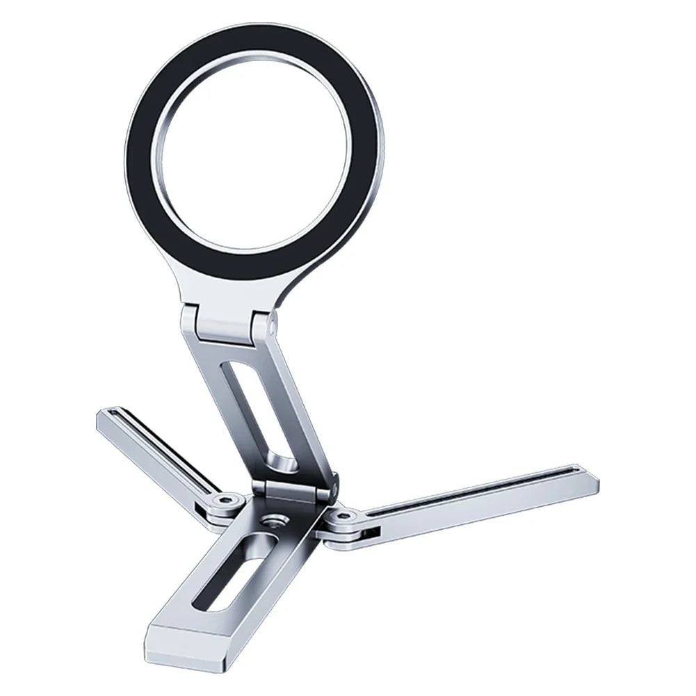 Magnetic Phone Tripod Multifunctional Smartphone Desk Stand Portable Desktop Phone Mount for Cell Phone Video Recording Travel