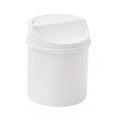 Mini Desktop Bin Small Trash Can Tube with Cover Bedroom Trash Can Garbage Can Clean Workspace Storage Box Home Desk