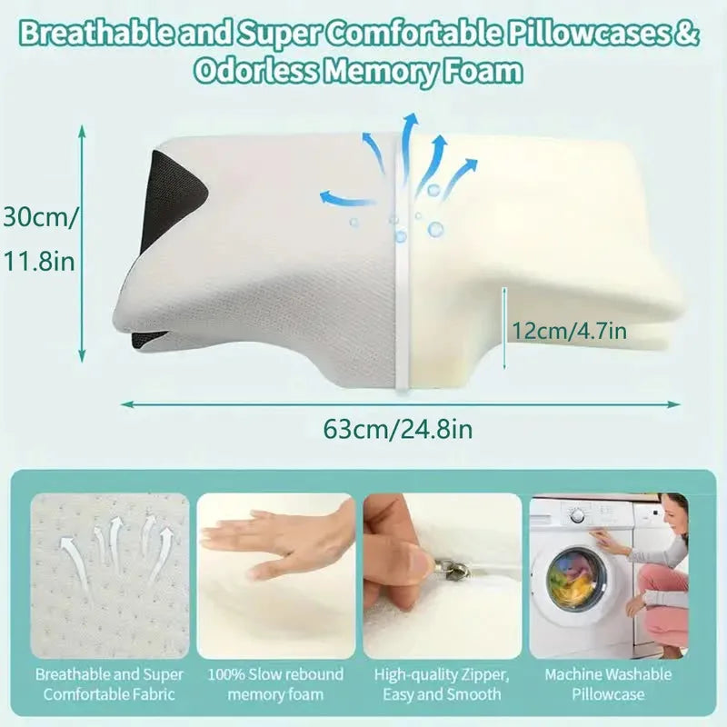 Butterfly Memory Foam Neck Pillow - Orthopedic Sleep Support