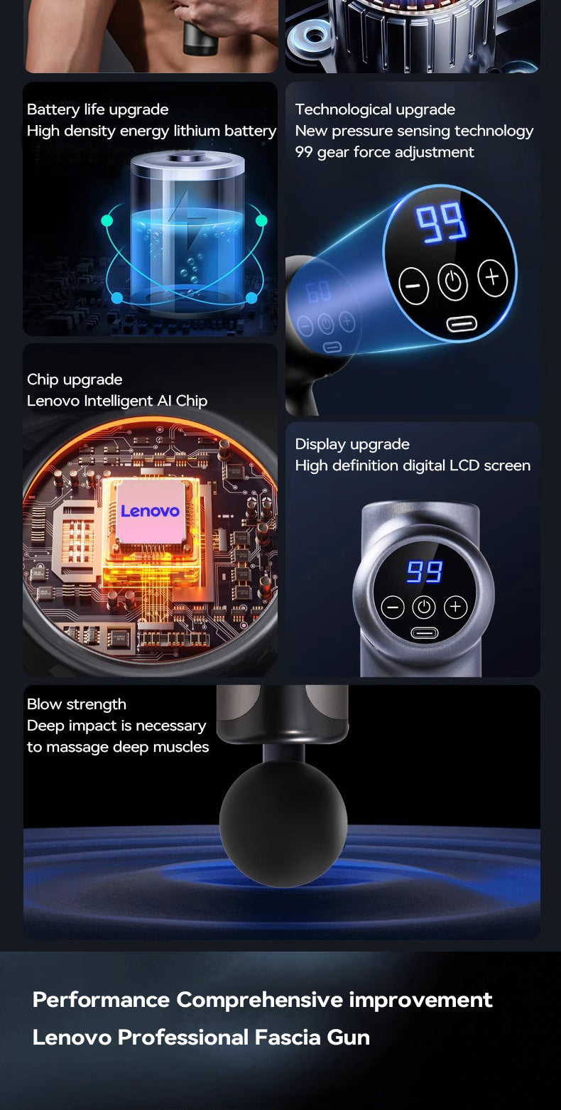 Wireless Massage Gun with 8 Heads - Rechargeable