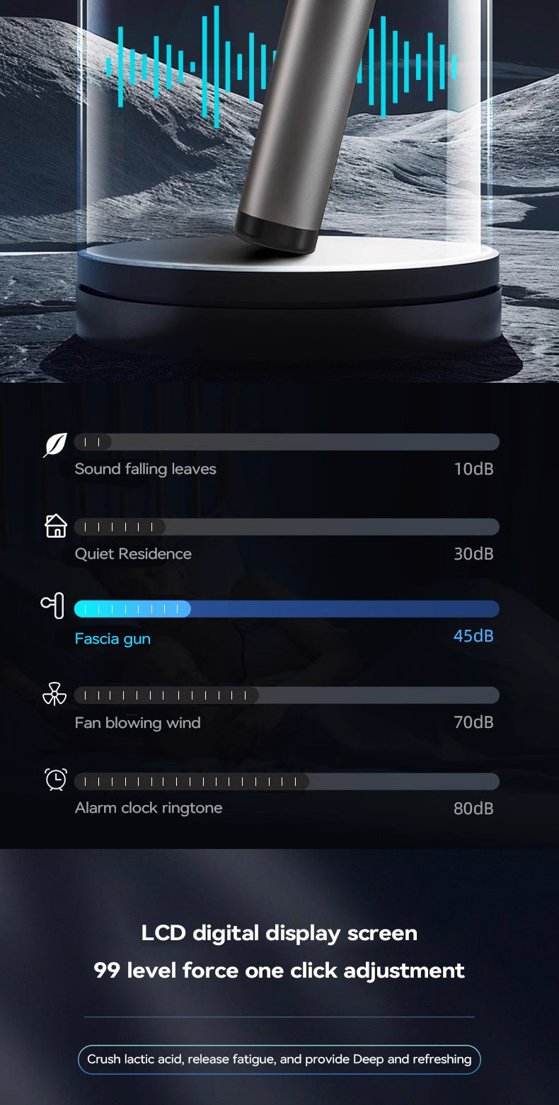 Wireless Massage Gun with 8 Heads - Rechargeable